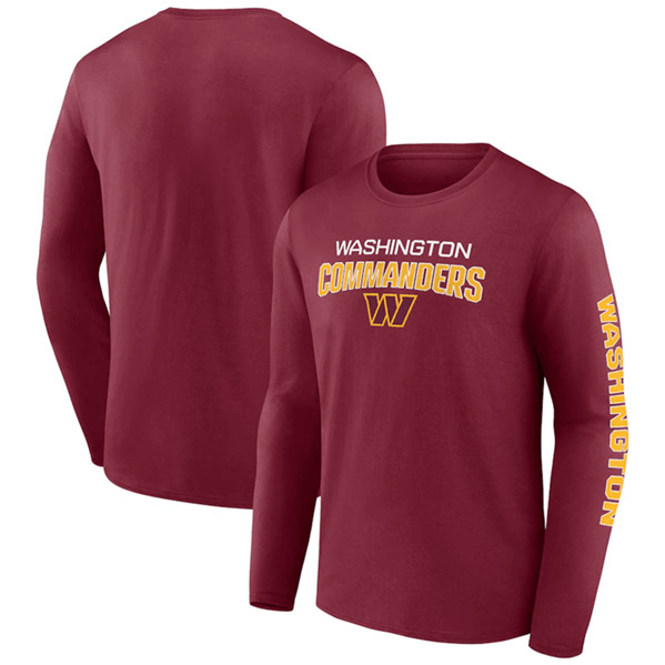 Washington Commanders Red Go the Distance Long Sleeve T-Shirt